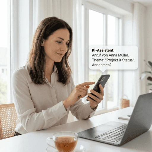 Anrufweiterleitung mit Zusammenfassung